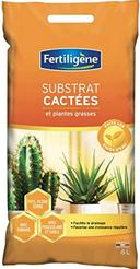Fertiligène Substrat pour Cactées et Plantes Grasses 6 L (pouzzolane + sable, fabriqué en France)