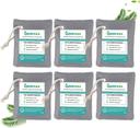 Sacs purificateurs d'air au charbon actif de bambou (lot de 6 x 200 g)