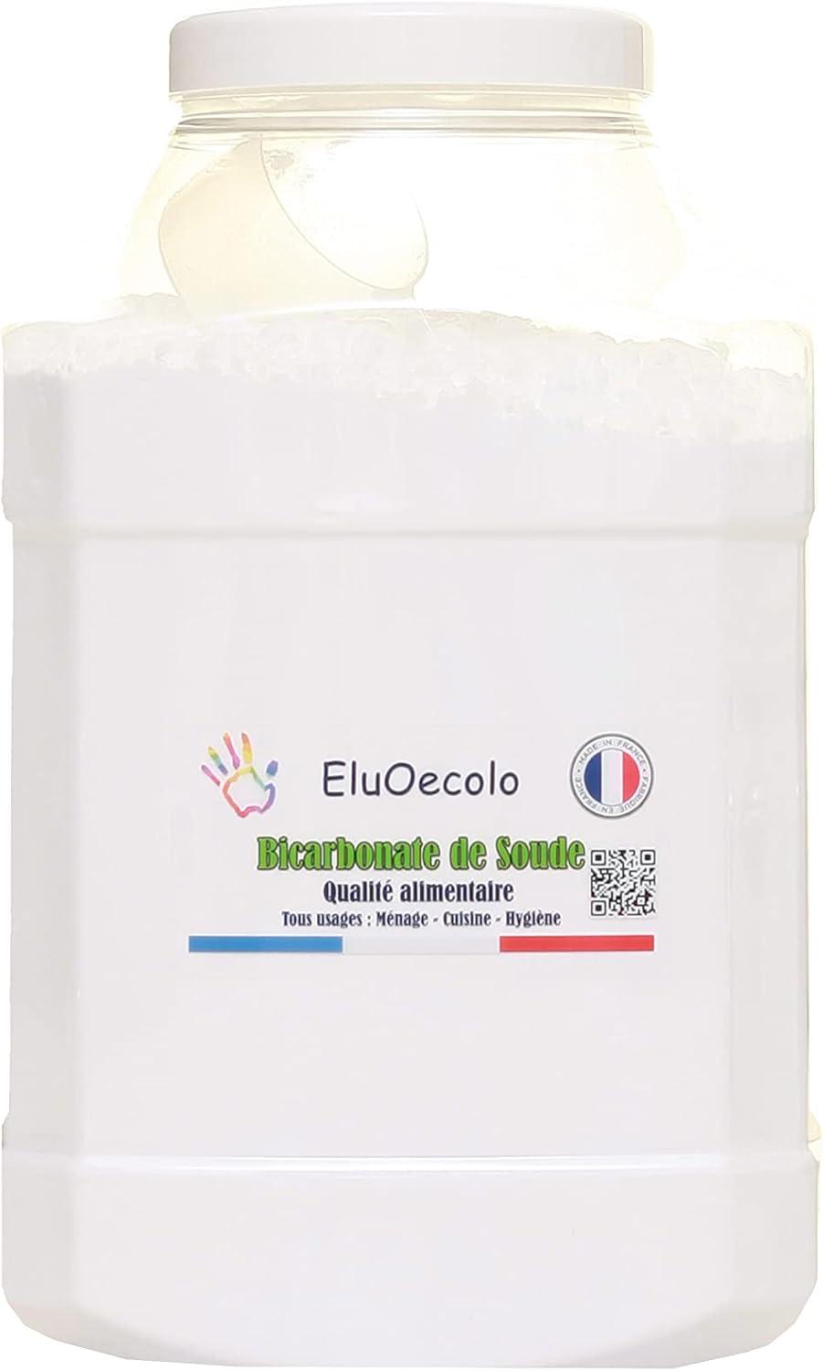 Bicarbonate de soude 5 kg EluOecolo (qualité alimentaire, Made in France, doseur inclus)