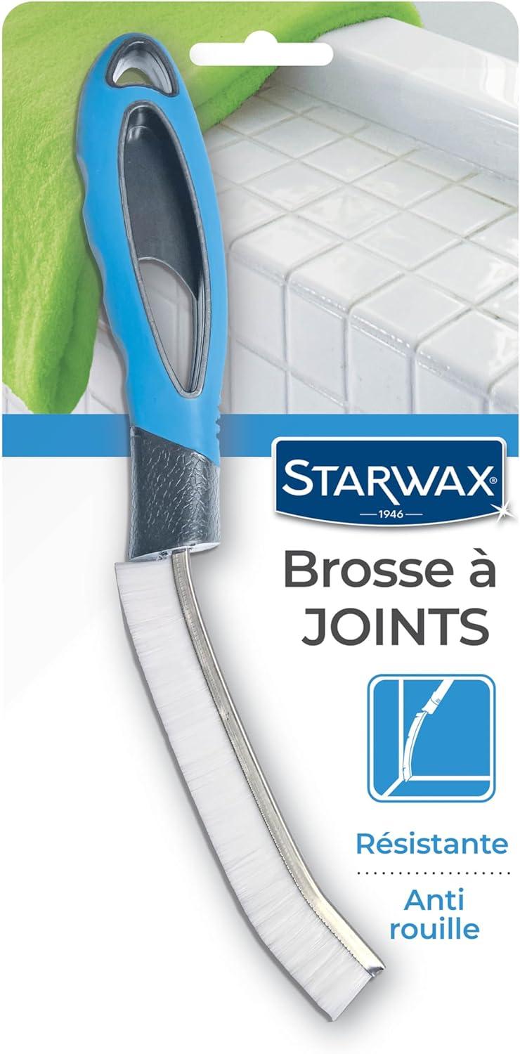 Brosse à joints STARWAX ergonomique (tête étroite, poils rigides anti-rouille)