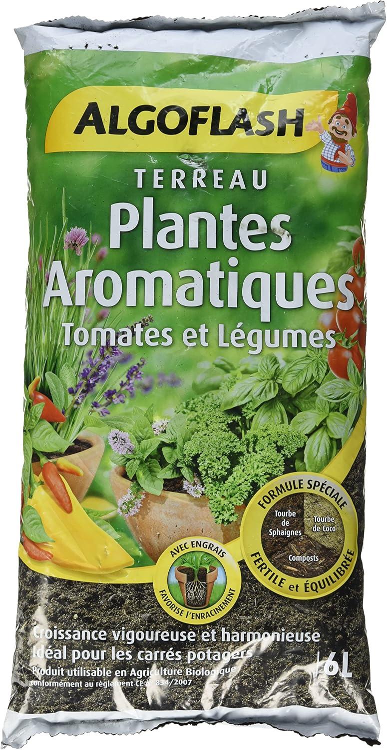 ALGOFLASH Terreau Plantes Aromatiques 6 L (UAB)