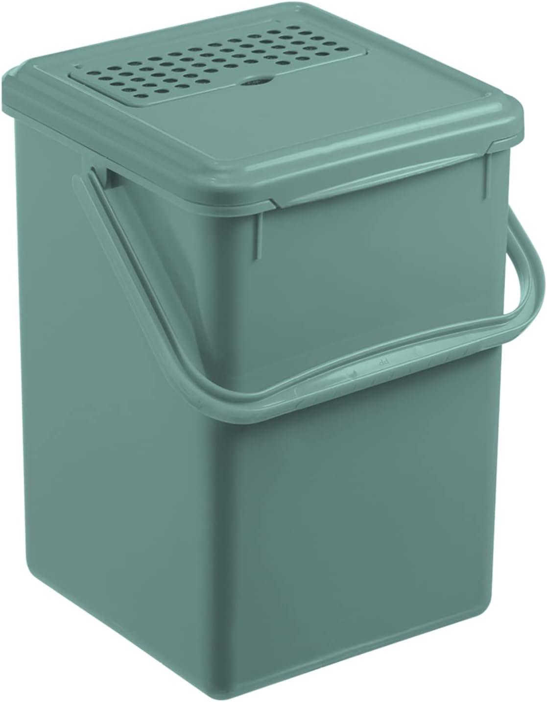 Seau à compost de cuisine Rotho 9 L avec filtre à charbon actif