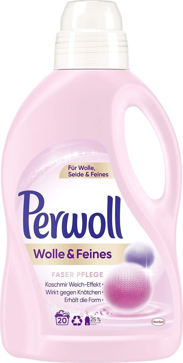 Perwoll Laine & Fibres Fines - lessive liquide, 20 lavages (1,5 L)
