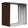 vidaXL Abri de stockage de bois (acier galvanisé, 172 × 91 × 154 cm)