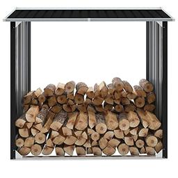 Homgoday Abri de stockage (acier galvanisé, 172 × 91 × 154 cm)