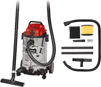 Einhell TC-VC 1930 SA (1500 W, cuve inox 30 L, prise asservie)