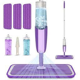 MEXERRIS Spray Mop (2 réservoirs 410 ml, 3 poteaux alu)
