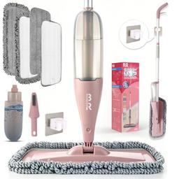 BUUROOHM Spray Mop (réservoir 800 ml, 4 tampons)