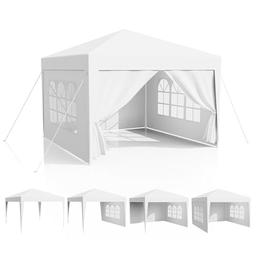 Tonnelle pliante 3x3 avec 4 parois (acier, UV 50+)