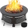TLSUNNY Brasero 3-en-1 Cheminée Jardin