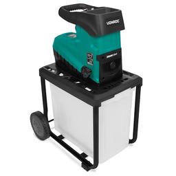 VONROC Broyeur de végétaux 2800 W à rouleaux silencieux