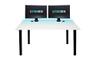 SyberDesk 120 x 65 cm, bureau gaming réglable en hauteur, LED 16 couleurs