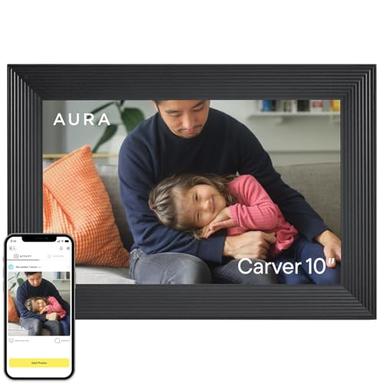 Aura Carver – cadre Wi-Fi 10,1", stockage illimité