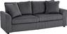 HOMCOM canapé 3 places velours côtelé 212 cm