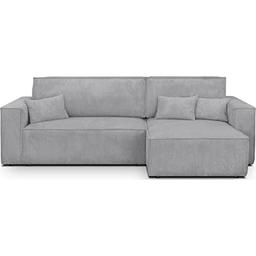 HOMIFAB Livia canapé d'angle convertible réversible velours côtelé