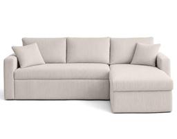 Bestmobilier Cyrus canapé d'angle réversible 4 places velours côtelé