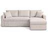 Bestmobilier Cyrus canapé d'angle réversible 4 places velours côtelé