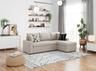 LOUNGITUDE canapé d’angle réversible 3 places beige