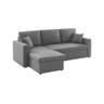 Alice's Home IDA canapé d'angle convertible réversible 3 places gris