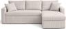 Bestmobilier Cyrus - angle réversible 4 places avec coffre