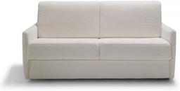 HOMIFAB Sienne - Canapé convertible 3 places tissu bouclé, ouverture express, matelas HD 140 x 190