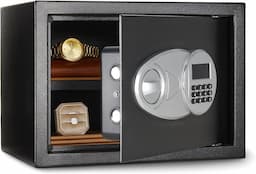 Amazon Basics Coffre-fort 14 L (clavier numérique, acier)