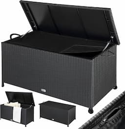 Casaria Coffre Polyrotin 270 L Noir