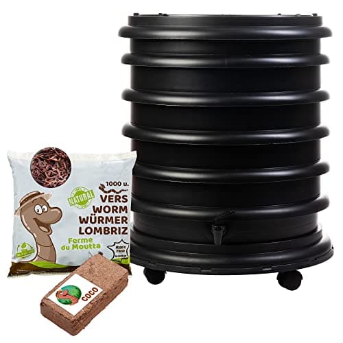 Lombricomposteur WORMbox 4 plateaux + 500 g de vers