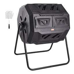 VEVOR 162,7 L (composteur rotatif double chambre 360°)