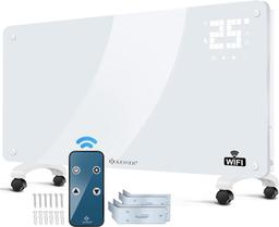 KESSER convecteur en verre WiFi 1000/2500 W mural ou sur pieds