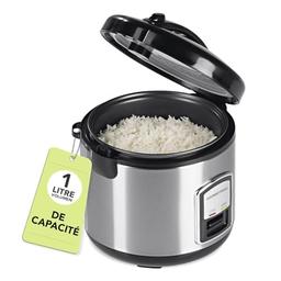 GOURMETmaxx cuiseur à riz compact 1 L avec panier vapeur