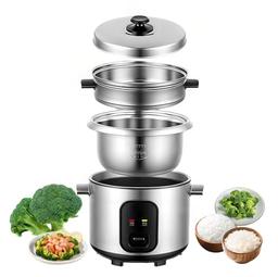 ZHANGMIN cuiseur à riz 2 L à bol inox 316 avec panier vapeur