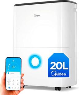 MIDEA Déshumidificateur d'air 20L WiFi, mode silencieux chambre