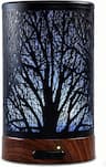 Diffuseur métal motif forêt 150 ml (veilleuse 7 couleurs)