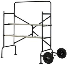 OSE EasyWork Échafaudage roulant pliable (3 hauteurs, garde-corps)