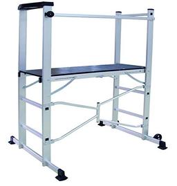 Tec Hit 504150 Échafaudage pliable (aluminium, hauteur de travail 2,90 m)