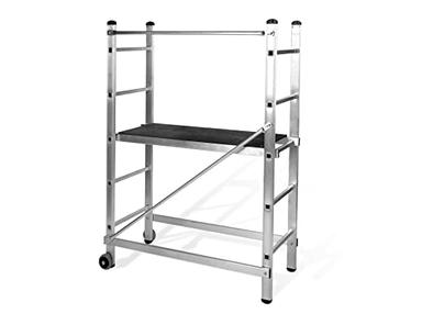 VITO Échafaudage roulant hauteur 3 m (aluminium, charge 120 kg)