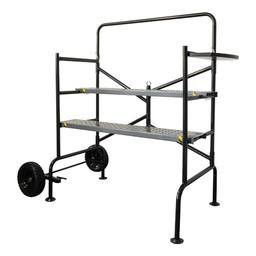 Oxeo Échafaudage roulant de jardin (aluminium, roues increvables, 150 kg)