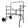 Oxeo Échafaudage roulant de jardin (aluminium, roues increvables, 150 kg)