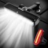 Tellegante Lampe Vélo 6 LED 1800 Lumens éclairage horizontal 180°