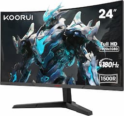 KOORUI 24E6C incurvé 180 Hz (VA, 1500R, sRGB 100 %)