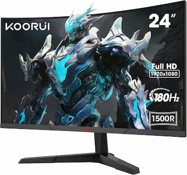 KOORUI 24E6C incurvé 180 Hz (VA, 1500R, sRGB 100 %)
