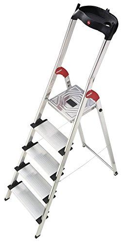 Hailo ProfiStep XXL, escabeau de sécurité alu 5 marches extra-larges