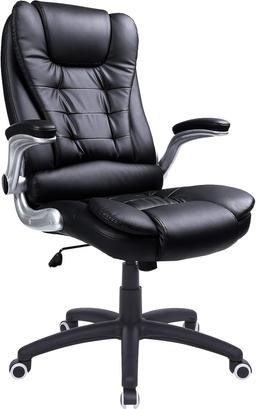 SONGMICS OBG51B Fauteuil de Bureau à Dossier Haut avec Appui-tête