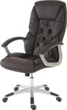 Mendler Pro L42 XXL Fauteuil de Bureau Similicuir Marron