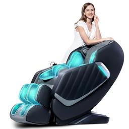 HealthRelife Fauteuil de massage corps entier (mains 3D, rail SL, zéro-gravité)