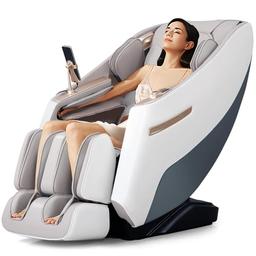 RELAX4LIFE fauteuil massant chauffant zéro gravité Bluetooth blanc