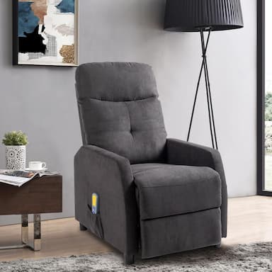 LEADZM Fauteuil inclinable massant (135°, massage 6 points + chauffage)