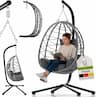 Juskys Aria (rotin synthétique, 130 kg, réglable et pliable)
