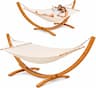 AMANKA Hamac avec Support Bois 325 cm